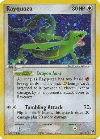 Rayquaza - 22/107 - Holo Rare - Theme Deck Exclusive available at 401 Games Canada