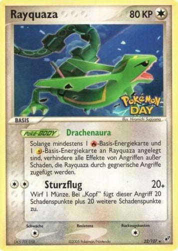 Rayquaza - 22/107 - Promo (German Pokemon Day) available at 401 Games Canada