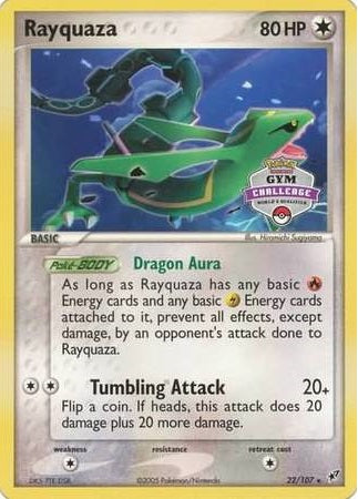 Rayquaza - 22/107 - Promo (Gym Challenge 2004-05) available at 401 Games Canada