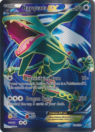 Rayquaza EX - 104/108 - Full Art Ultra Rare available at 401 Games Canada