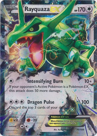 401 Games Canada - Rayquaza EX - 75/108 - Ultra Rare 401 Games Canada - Rayquaza EX - 75/108 - Ultra Rare