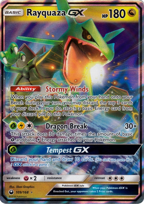 Rayquaza GX - 109/168 - Ultra Rare available at 401 Games Canada