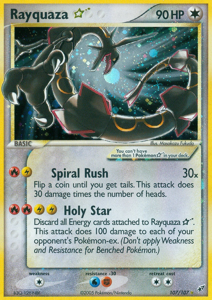 401 Games Canada - Rayquaza Gold Star - 107/107 - Ultra Rare 401 Games Canada - Rayquaza Gold Star - 107/107 - Ultra Rare