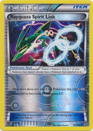 Rayquaza Spirit Link - 87/108 - Uncommon - Reverse Holo available at 401 Games Canada