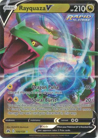Rayquaza V - 100/159 - Ultra Rare available at 401 Games Canada