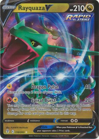 Rayquaza V - 110/203 - Ultra Rare available at 401 Games Canada