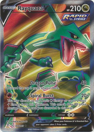 Rayquaza V - 193/203 - Full Art Ultra Rare available at 401 Games Canada