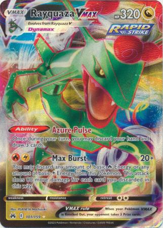 Rayquaza VMAX - 101/159 - Ultra Rare available at 401 Games Canada