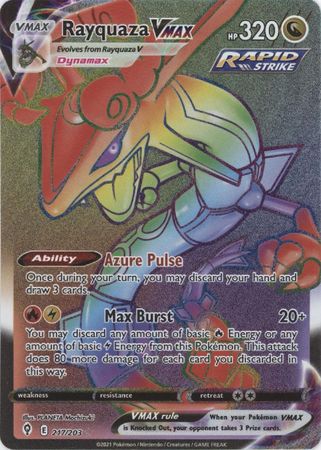 401 Games Canada - Rayquaza VMAX - 217/203 - Hyper Rare 401 Games Canada - Rayquaza VMAX - 217/203 - Hyper Rare