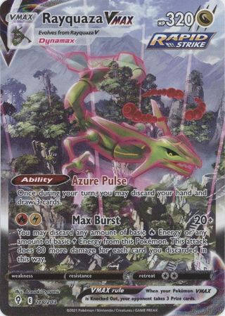 Rayquaza VMAX - 218/203 - Alternate Art Secret Rare available at 401 Games Canada