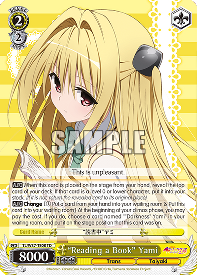 "Reading a Book" Yami - TL/W37-TE08 - Trial Deck available at 401 Games Canada