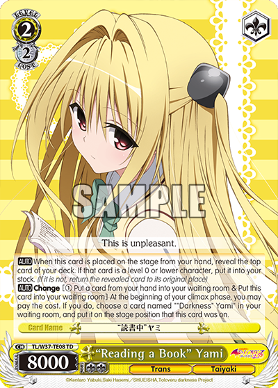 "Reading a Book" Yami - TL/W37-TE08 - Trial Deck available at 401 Games Canada