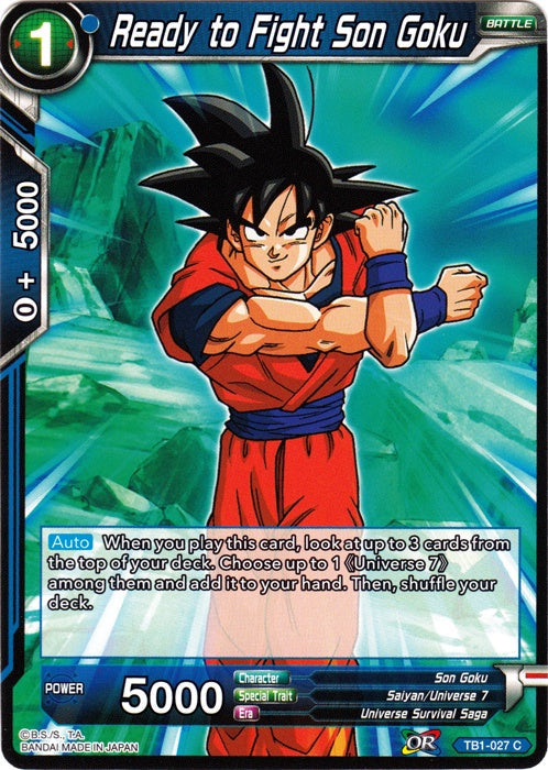 Ready to Fight Son Goku - TB1-027 - Common (Foil) available at 401 Games Canada