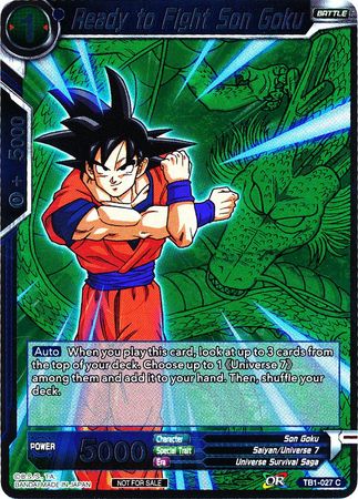 Ready to Fight Son Goku - TB1-027 - Event Pack Promo available at 401 Games Canada