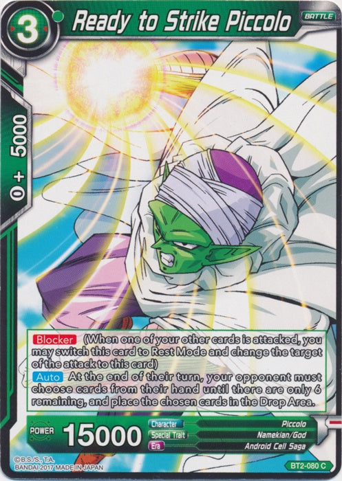 Ready to Strike Piccolo - BT2-080 - Common available at 401 Games Canada