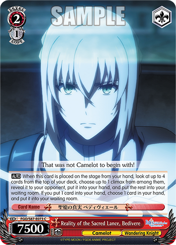 Reality of the Sacred Lance, Bedivere (Common) available at 401 Games Canada