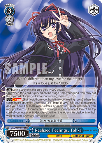 Realized Feelings, Tohka - DAL/W99-E072 - Double Rare available at 401 Games Canada