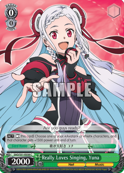 Really Loves Singing, Yuna - SAO/S51-E038 - Common available at 401 Games Canada