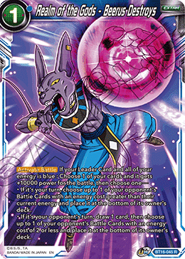 Realm of the Gods - Beerus Destroys - BT16-045 - Rare (Foil) available at 401 Games Canada