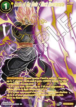 Realm of the Gods - Black Kamehameha - BT16-092 - Special Rare (SPR) available at 401 Games Canada