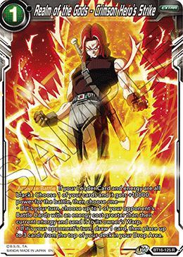 Realm of the Gods - Crimson Hero's Strike - BT16-125 - Rare (Foil) available at 401 Games Canada