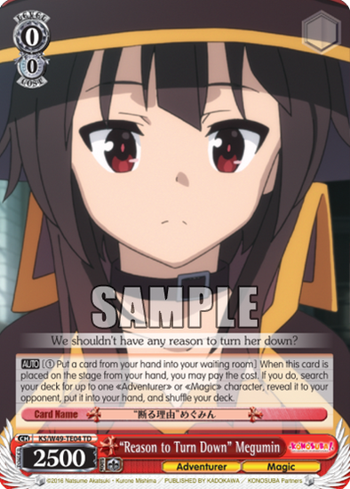 "Reason to Turn Down" Megumin - KS/W49-TE04 - Trial Deck available at 401 Games Canada