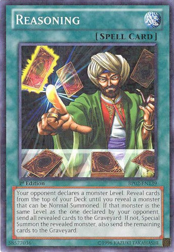 Reasoning - BP02-EN139 - Mosaic Rare - 1st Edition available at 401 Games Canada