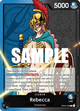 Rebecca - OP04-039 - Leader available at 401 Games Canada