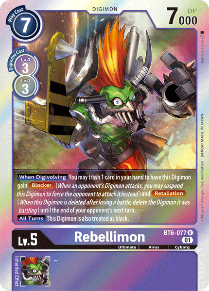 Rebellimon - BT6-077 - Rare available at 401 Games Canada