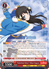 "Rebirthed Shine" Hikari Kagura - Super Rare available at 401 Games Canada