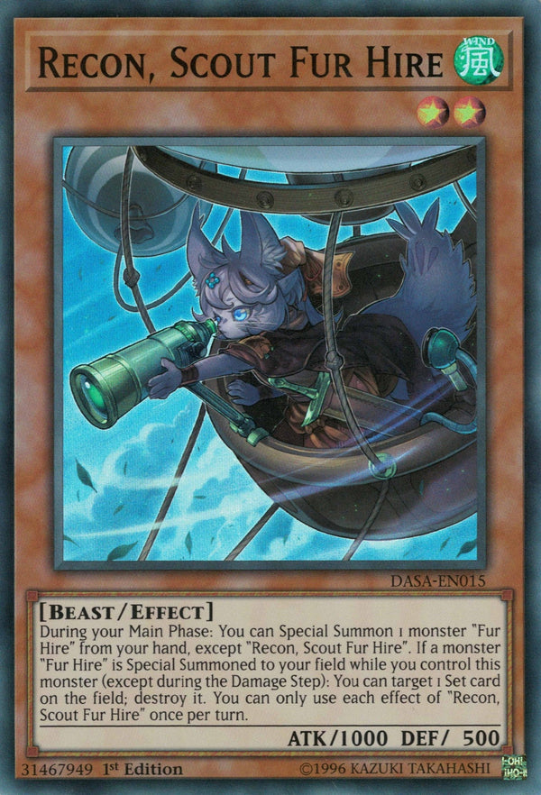 Recon, Scout Fur Hire - DASA-EN015 - Super Rare - 1st Edition available at 401 Games Canada