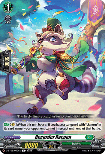 Recorder Racoon - D-BT06/099 - Common available at 401 Games Canada