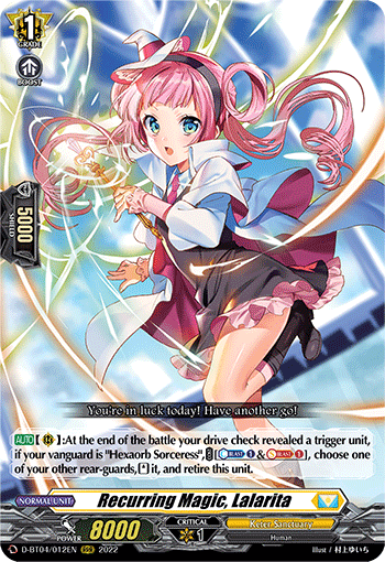 Recurring Magic, Lalarita - D-BT04/012 - Triple Rare available at 401 Games Canada