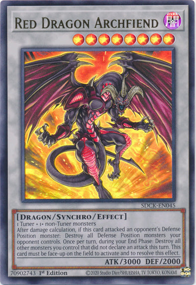 Red Dragon Archfiend - SDCK-EN045 - Ultra Rare - 1st Edition available at 401 Games Canada