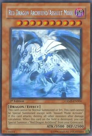 Red Dragon Archfiend/Assault Mode - CRMS-EN004 - Ghost Rare - 1st Edition available at 401 Games Canada