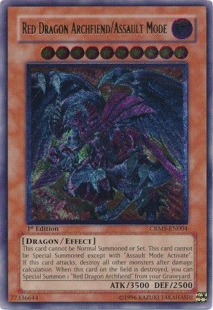 Red Dragon Archfiend/Assault Mode - CRMS-EN004 - Ultimate Rare - 1st Edition available at 401 Games Canada