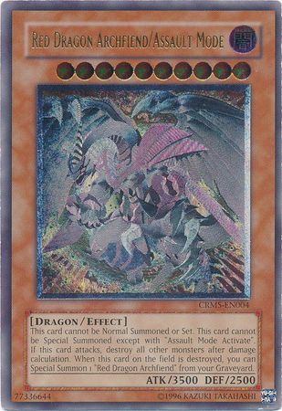 Red Dragon Archfiend/Assault Mode - CRMS-EN004 - Ultimate Rare - Unlimited available at 401 Games Canada