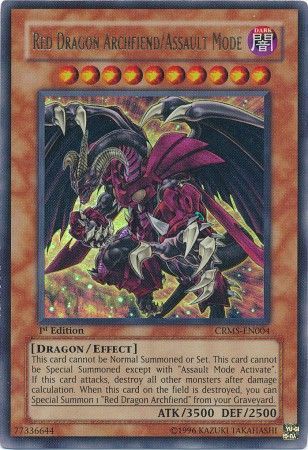 Red Dragon Archfiend/Assault Mode - CRMS-EN004 - Ultra Rare - 1st Edition available at 401 Games Canada