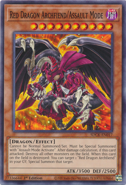 Red Dragon Archfiend/Assault Mode - SDCK-EN017 - Common - 1st Edition available at 401 Games Canada
