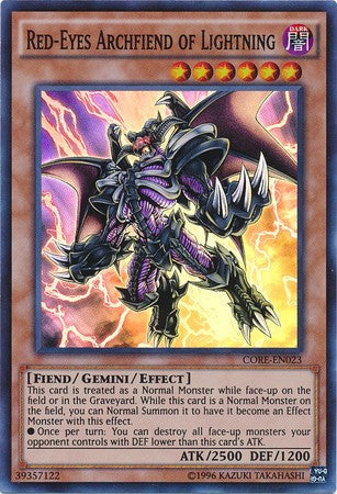 Red-Eyes Archfiend of Lightning - CORE-EN023 - Super Rare - Unlimited available at 401 Games Canada