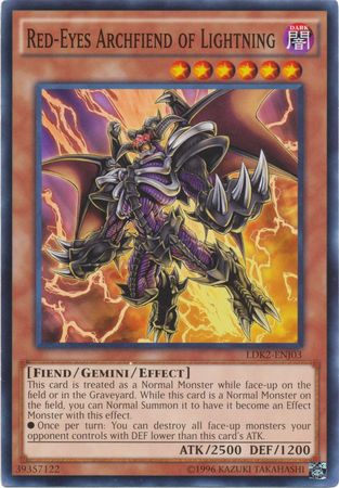 Red-Eyes Archfiend of Lightning - LDK2-ENJ03 - Common - Unlimited available at 401 Games Canada