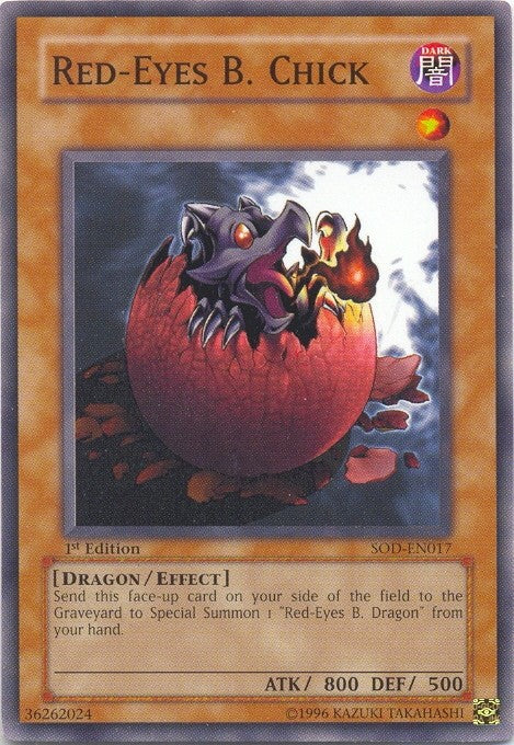 Red-Eyes B. Chick - SOD-EN017 - Common - 1st Edition available at 401 Games Canada
