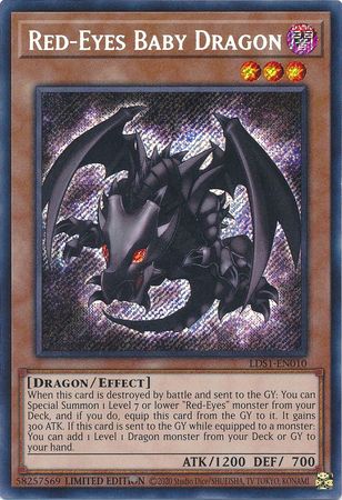 Red-Eyes Baby Dragon - LDS1-EN010 - Secret Rare - Limited Edition available at 401 Games Canada