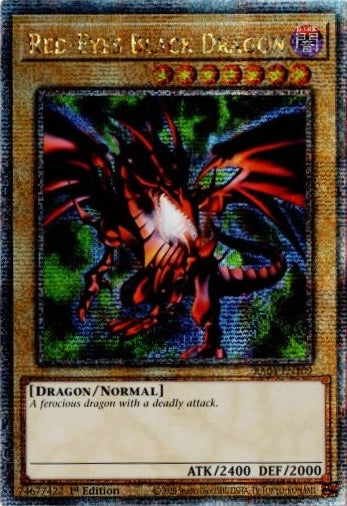Red-Eyes Black Dragon (4th Art) - RA04-EN109 - Quarter Century Secret Rare - 1st Edition