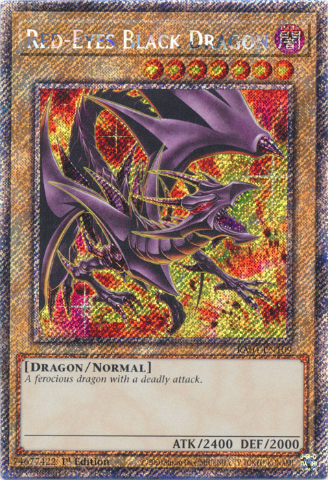 Blue Eyes White Dragon Structure Deck Blue-Eyes Spirit Dragon Platinum Secret Rare - RA02-EN030 1st Edition Yu-Gi-Oh Card