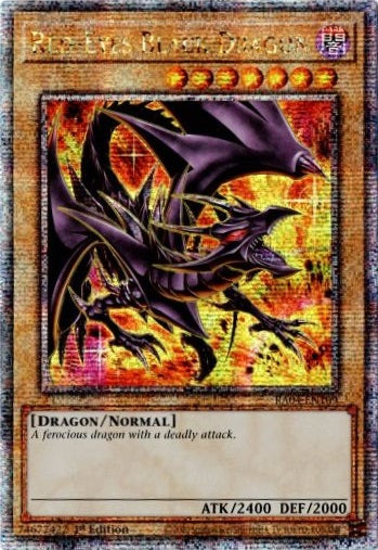 Red-Eyes Black Dragon (8th Art) - RA04-EN109 - Quarter Century Secret Rare - 1st Edition