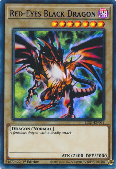 Red-Eyes Black Dragon (Blue) - LDS1-EN001 - Ultra Rare - 1st Edition available at 401 Games Canada