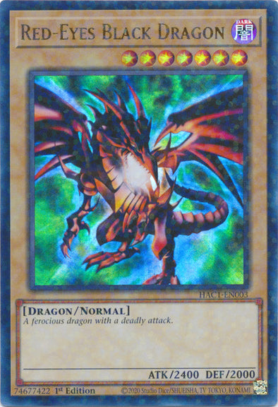 Red-Eyes Black Dragon - HAC1-EN003 - Duel Terminal Ultra Parallel Rare available at 401 Games Canada