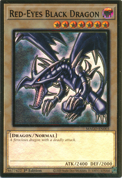 Red-Eyes Black Dragon - MAGO-EN003 - Premium Gold Rare - 1st Edition available at 401 Games Canada