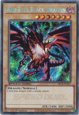 Red-Eyes Black Dragon - SBCB-EN167 - Secret Rare - 1st Edition available at 401 Games Canada